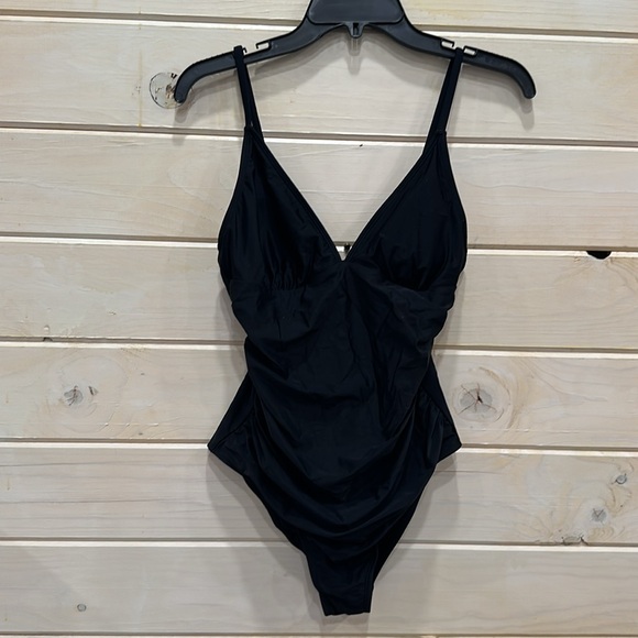 NWT! Tummy Control Black Bathing Suit women’s size Medium - Picture 4 of 7